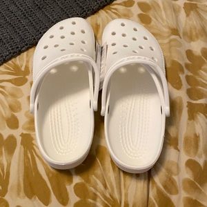 White Crocs, Men’s 11, NWT